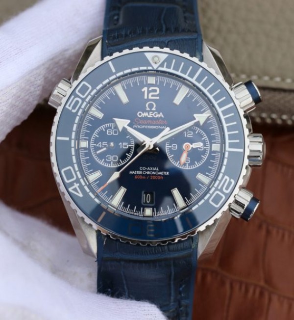 Omega Planet Ocean Master Chronometer OMF Blue LiquidMetal Blue Leather A9900