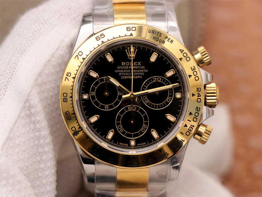 Super Clone Watch: Rolex Daytona  TWO-TONE 1:1 Super Clone 4130