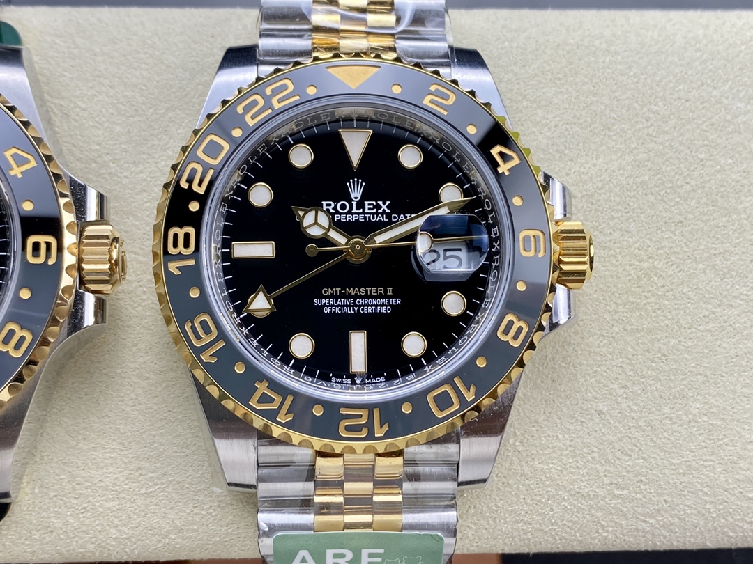 New Rolex GMT-Master II in stainless steel and yellow gold