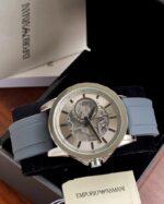 Armani Exchange Transparent Dial Timepiece - gallery