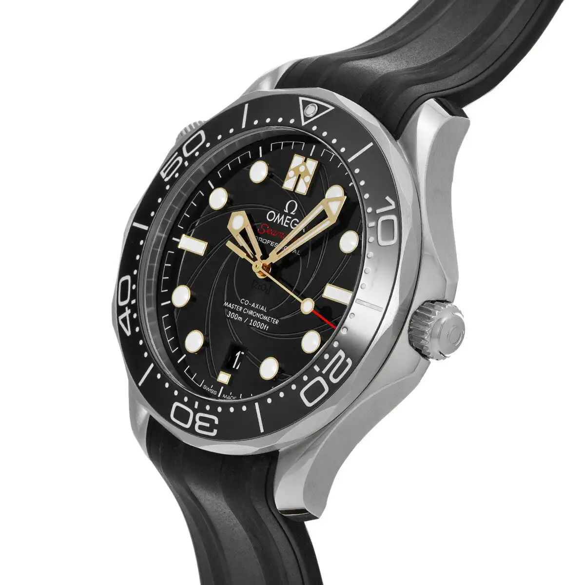 Omega Seamaster Men Automatic Black Rubber Watch COMPLETE BOND BOX SET - gallery