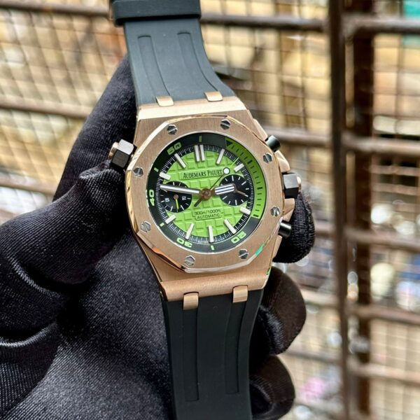 Audemars Piguet Royal Oak Leather Brown Silver Dial - gallery