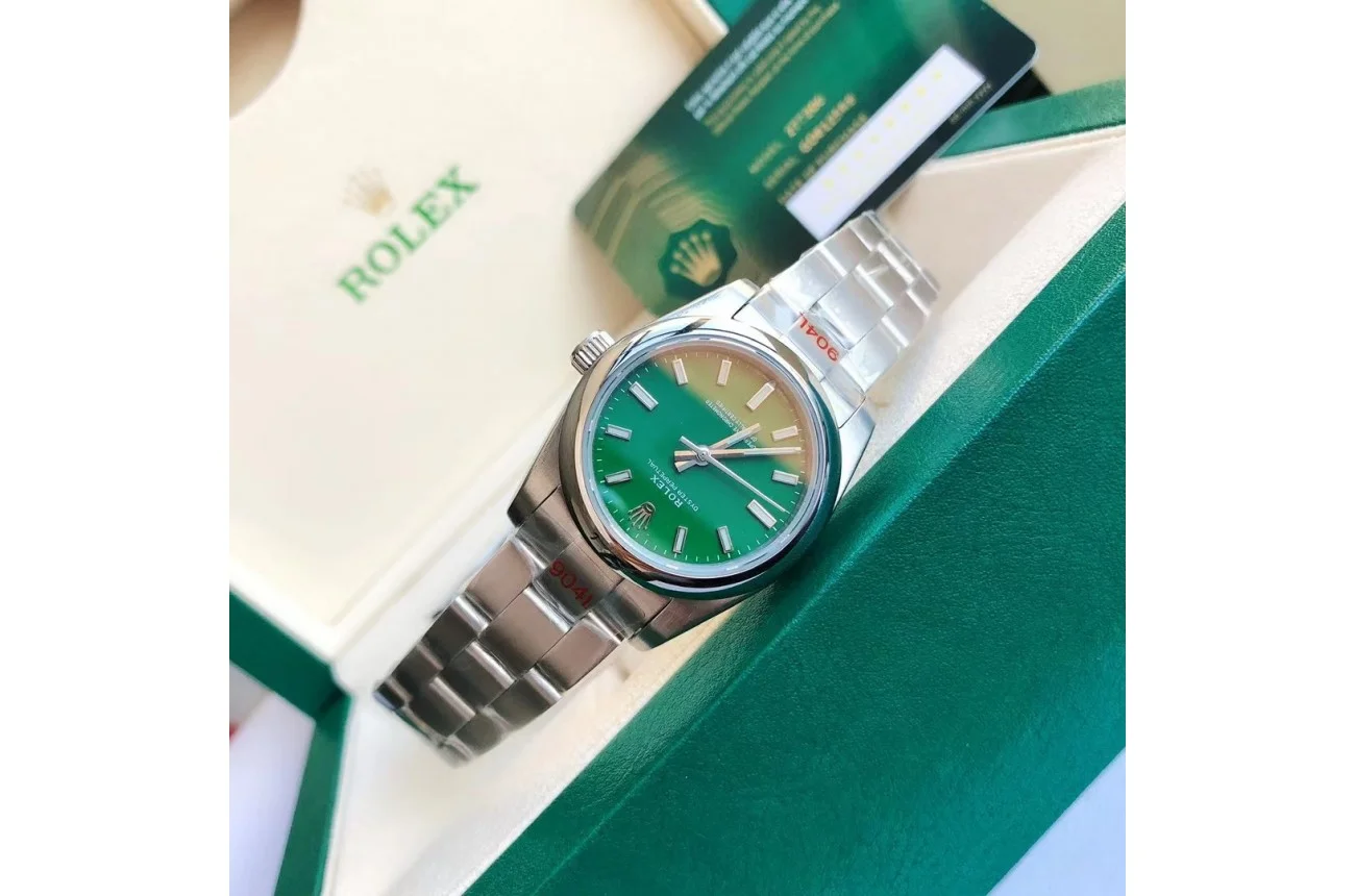 Couple Watches Rolex Oyster Perpetual 31/41mm SS/SS Green/Stk - gallery