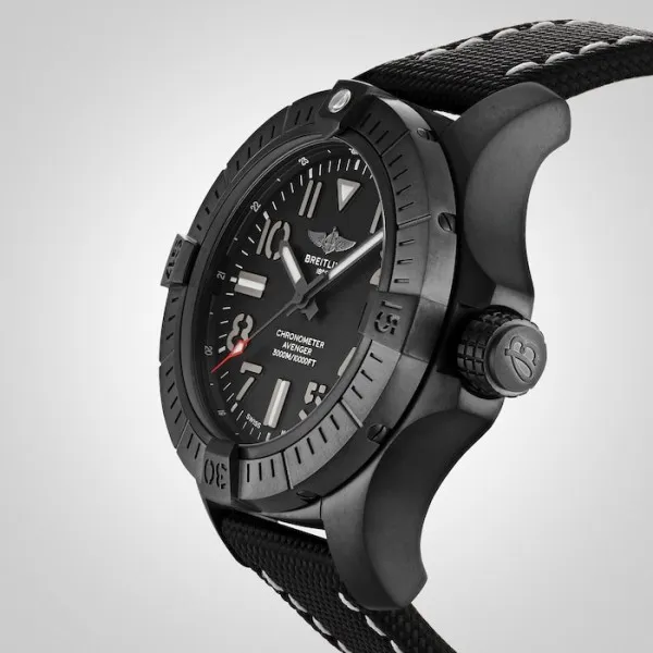 Breitling Avenger Men Automatic Black Leather Watch V17319101B1X2 - gallery