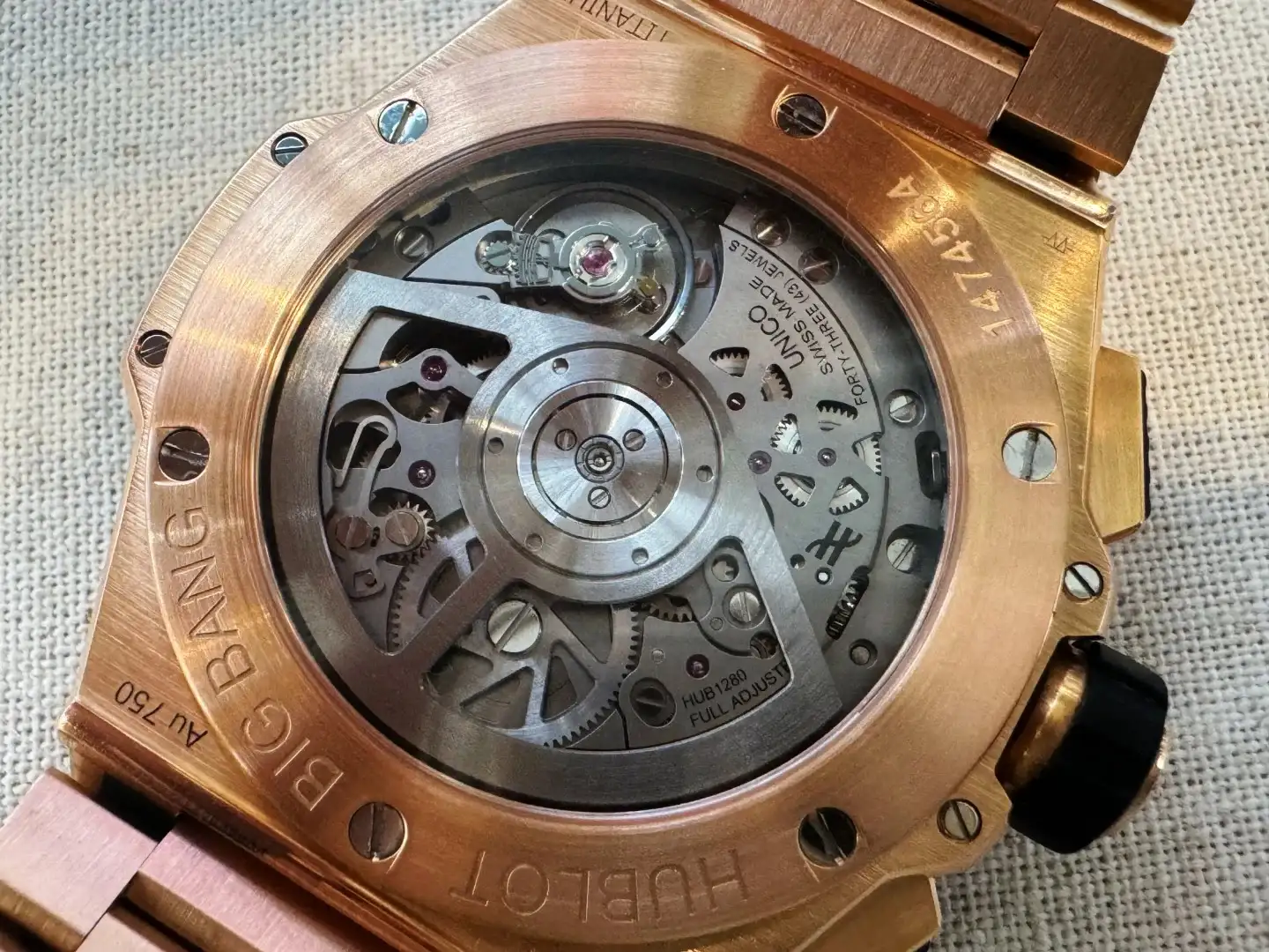 Hublot Big Bang Men Automatic Black 18ct Rose Gold Watch 451.OX.1180.OX - gallery