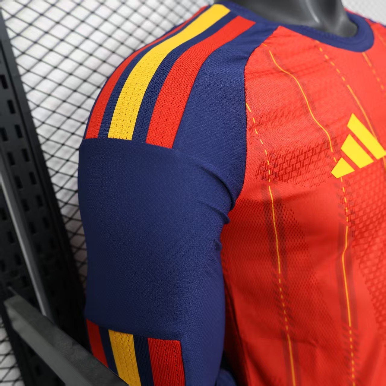 2026 Spain Home World Cup Soccer Jersey Authentic Shirt Long Sleeve - view 5