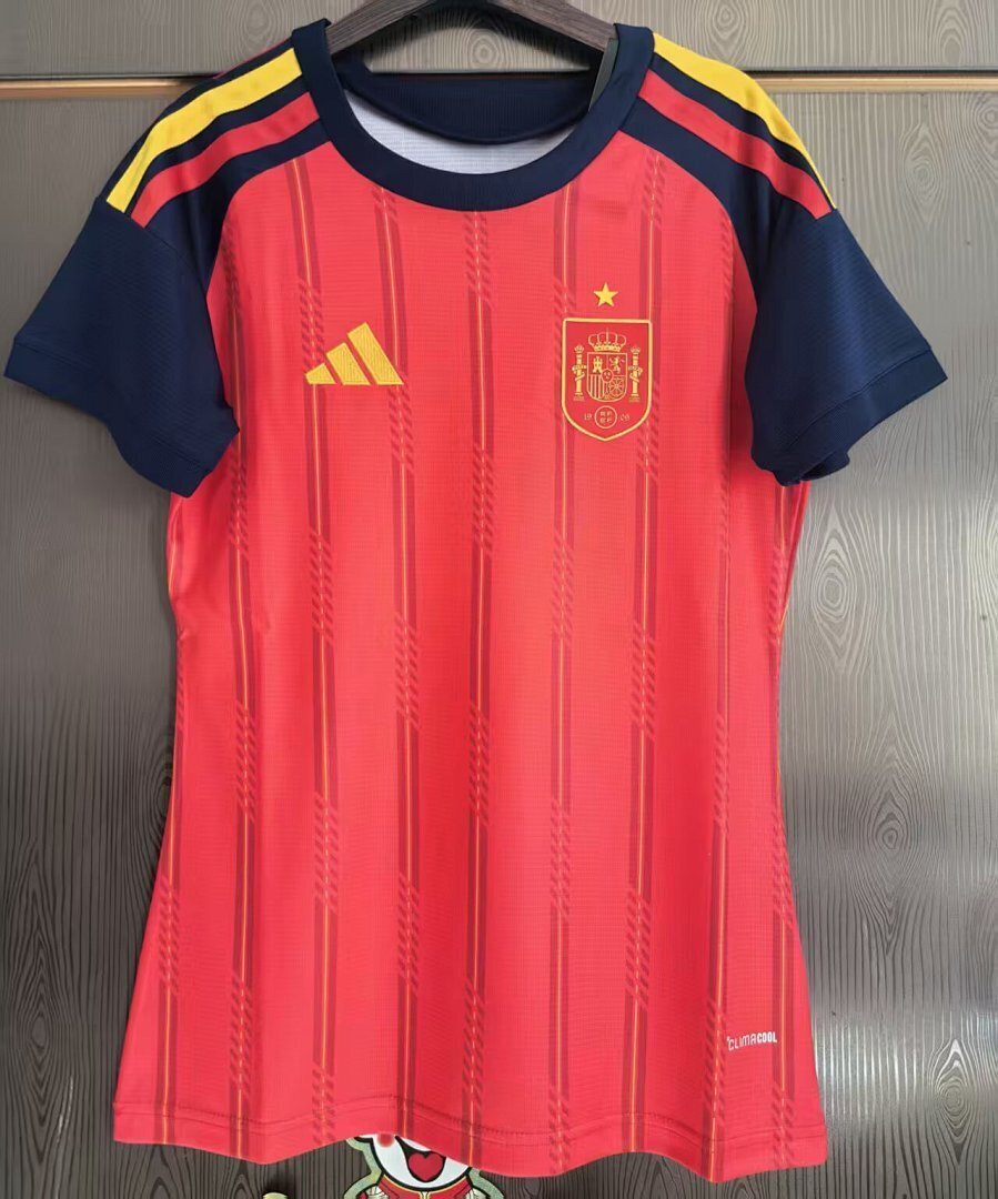 2026 Spain Home World Cup Women Soccer Jersey Player Version
