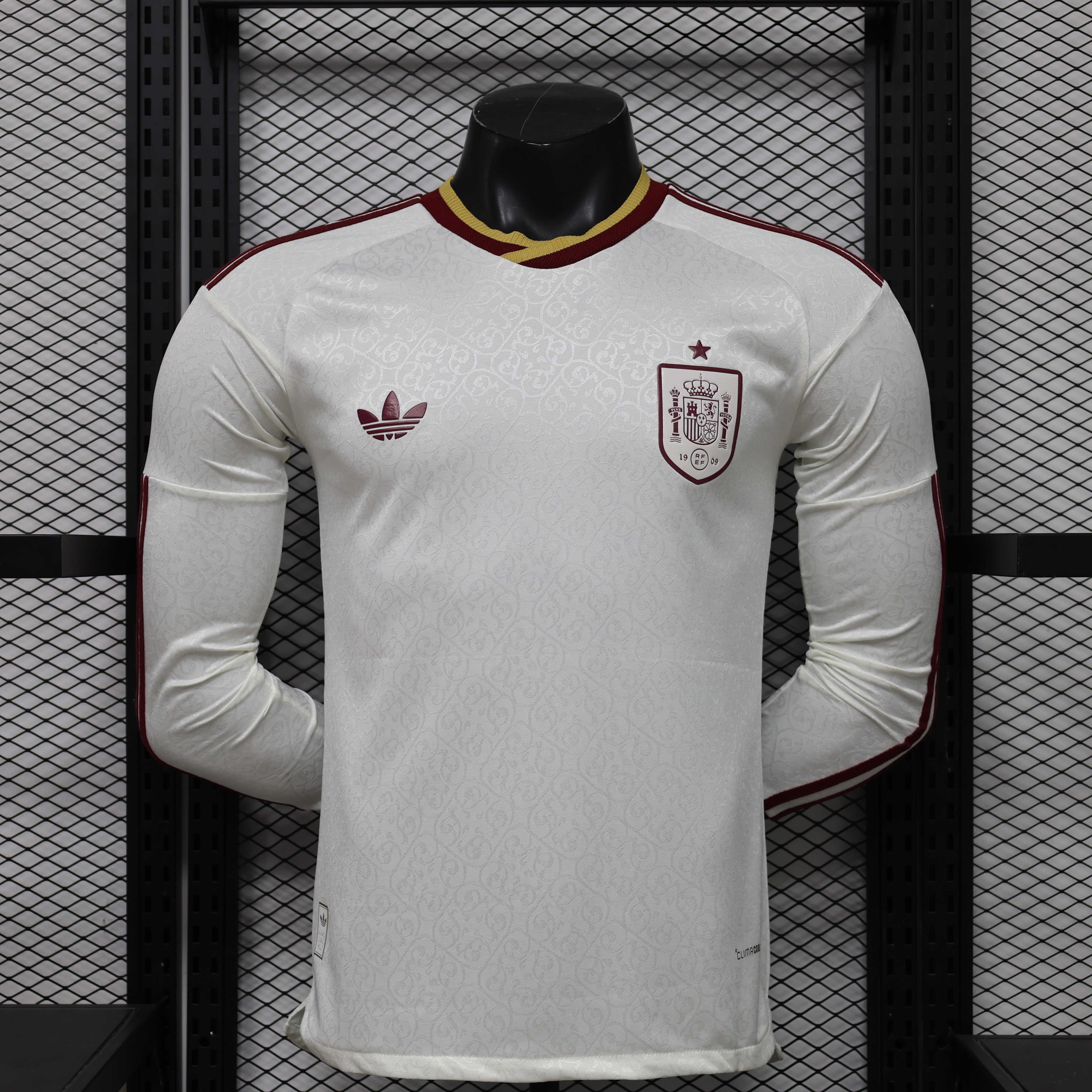 2026 Spain Away World Cup Soccer Jersey Authentic Shirt Long Sleeve