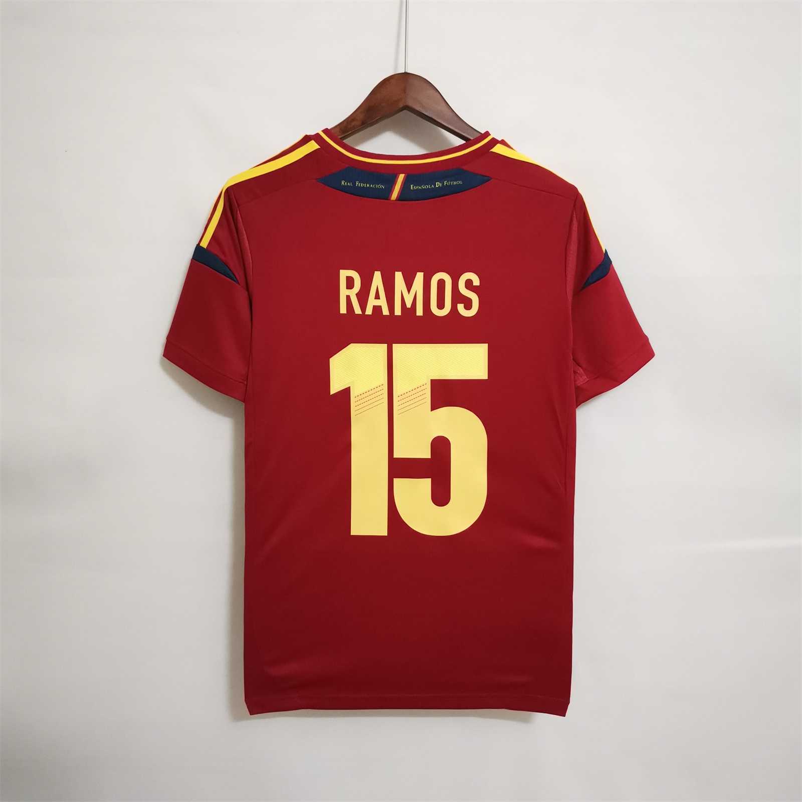 2012 Spain Home Retro Soccer Jersey - view 12