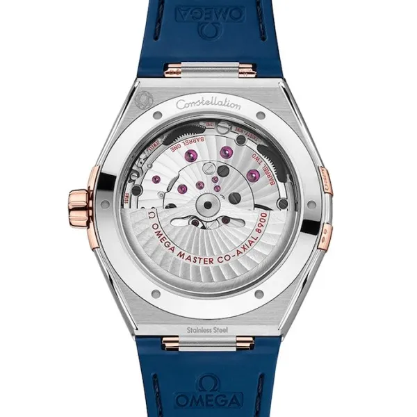 Omega Constellation Men Automatic Blue Leather Watch O13123412103001 - gallery