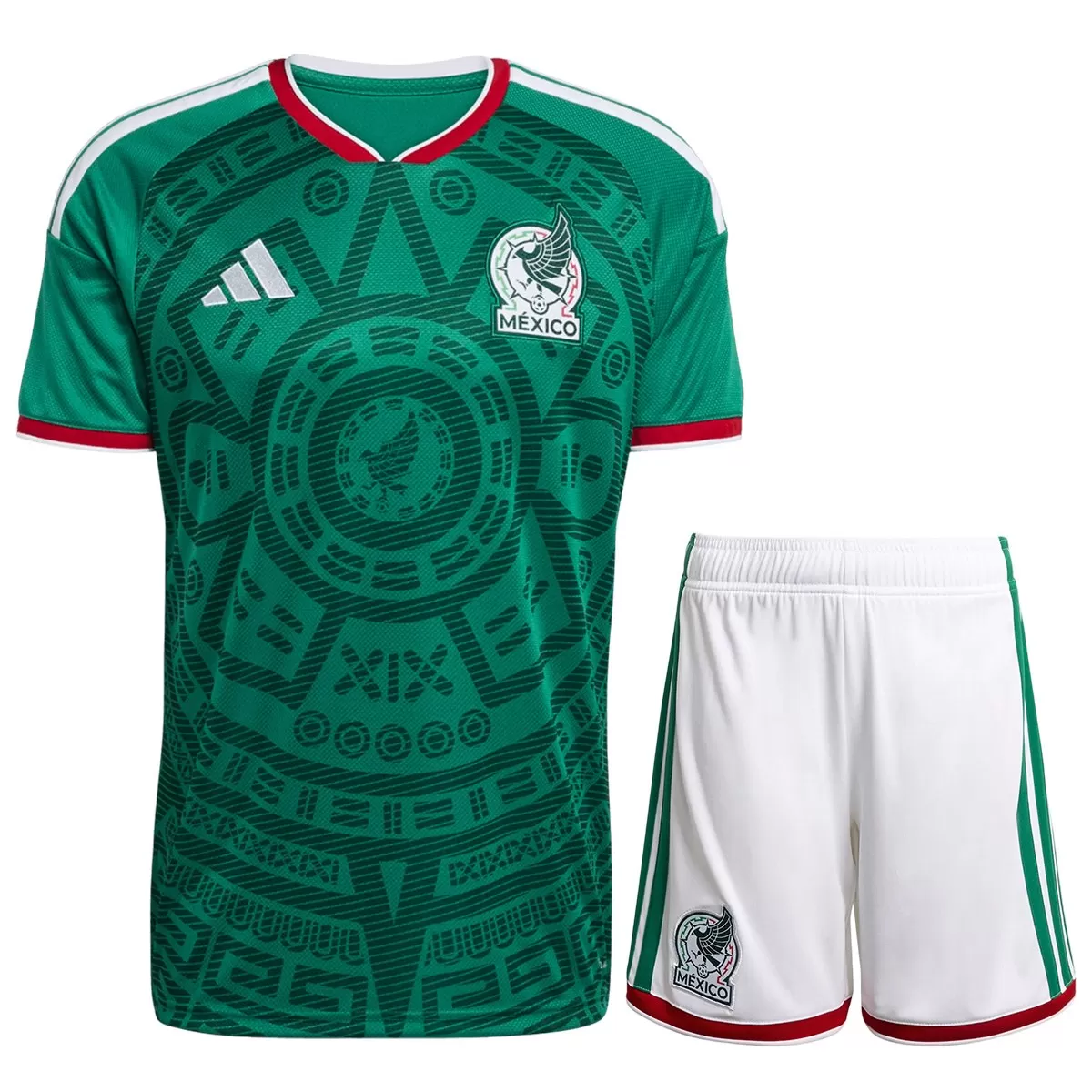 2026 Mexico World Cup Home Soccer Full Kit Jersey+Shorts+Socks - view 4