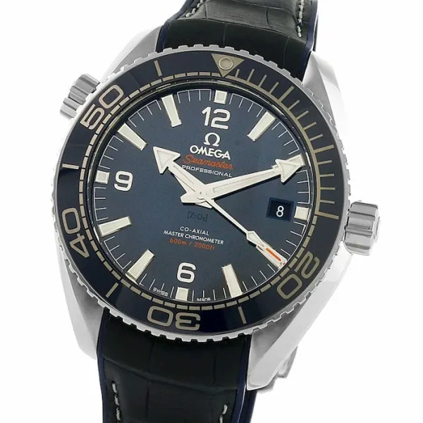 Omega Planet Ocean Men Automatic Blue Leather Watch O21533402003001 - gallery
