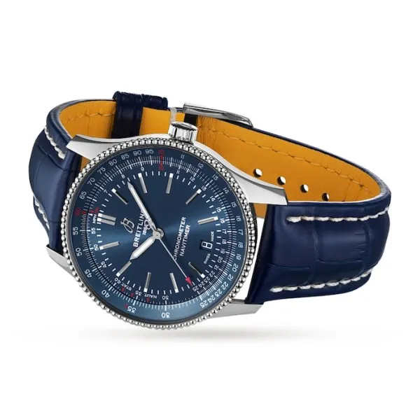 Breitling Navitimer Men Automatic Blue Alligator Watch A17326161C1P3 - gallery