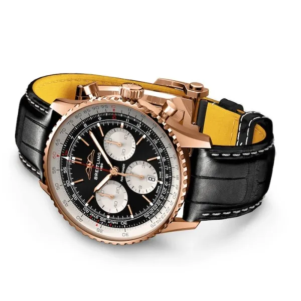 Breitling Navitimer Men Automatic Black Alligator Watch RB0138211B1P1 - gallery