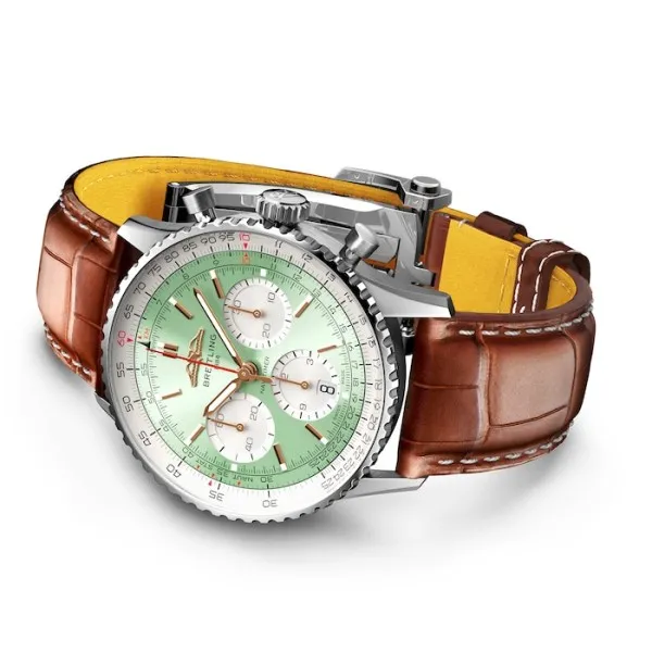 Breitling Navitimer Men Automatic Mint Alligator Watch AB0139211L1P1 - gallery