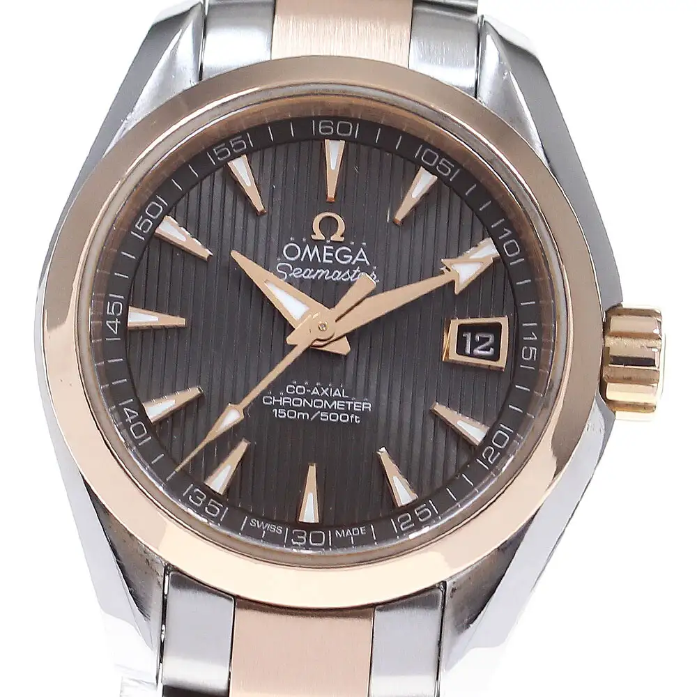 Omega Seamaster Aqua Terra Men Automatic Brown Bicoloured Watch O22020412106001 - gallery