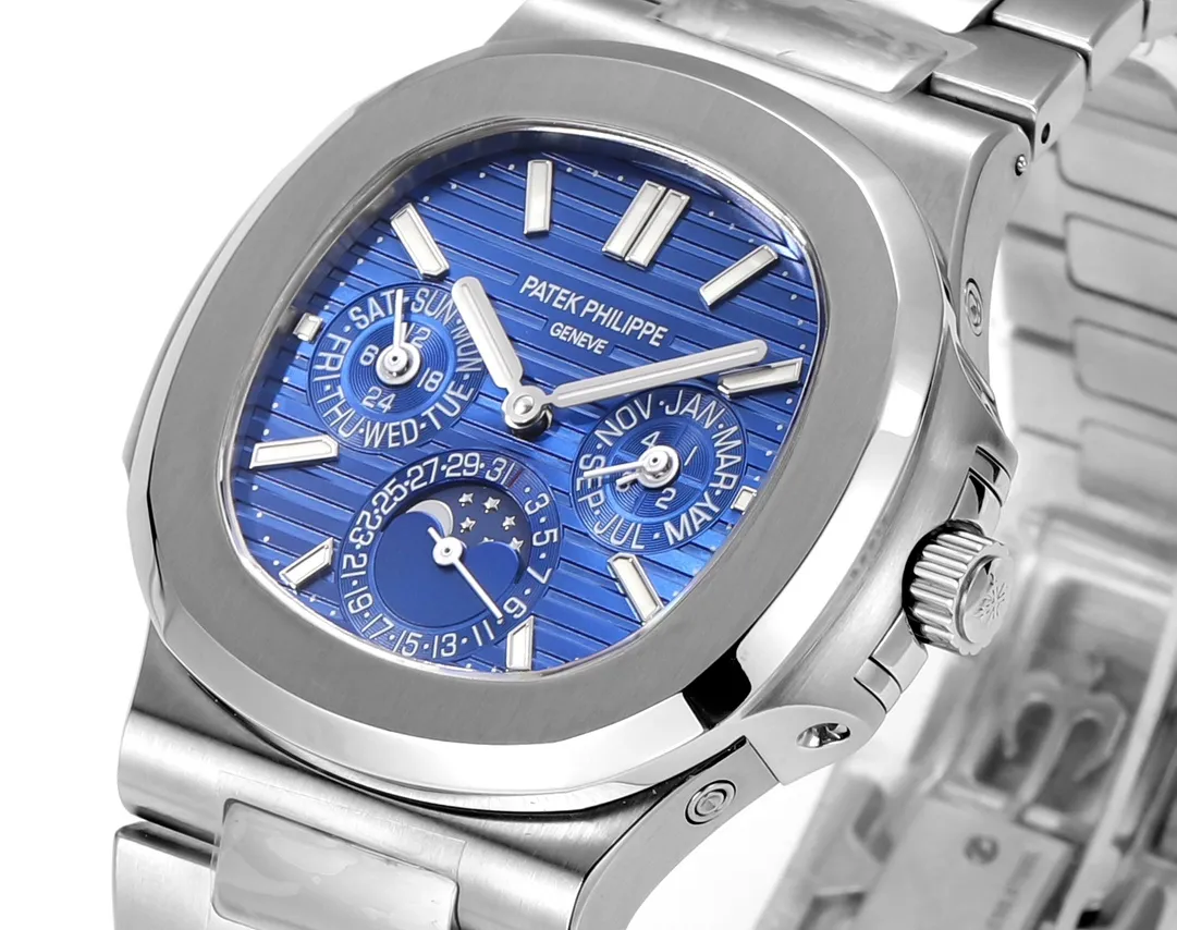 Patek Philippe Blue Nautilus Perpetual Calendar - gallery