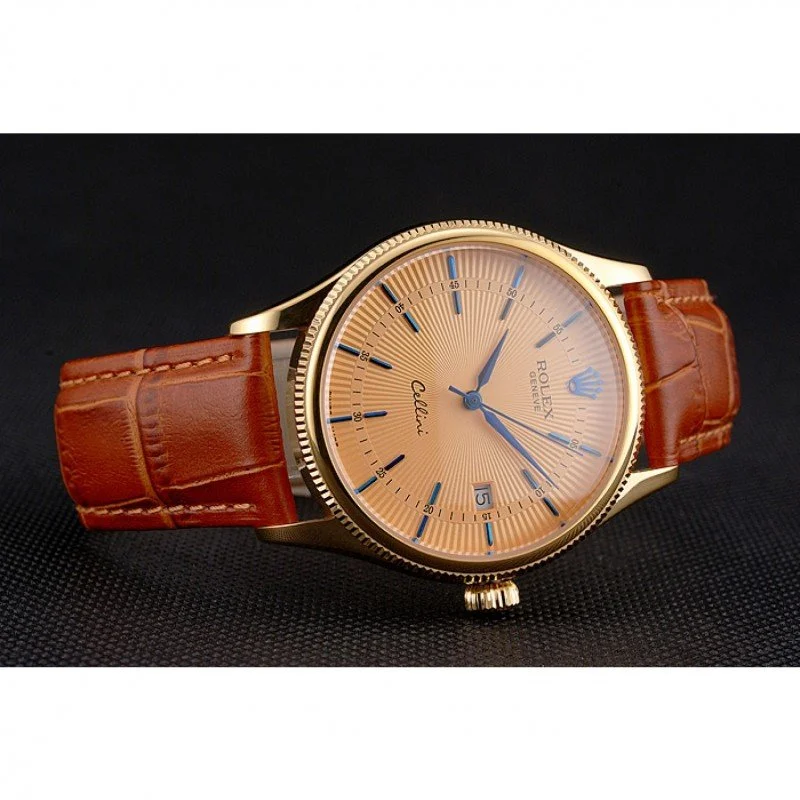 Superclone Rolex Cellini 38mm Gold Dial REP016797 - gallery