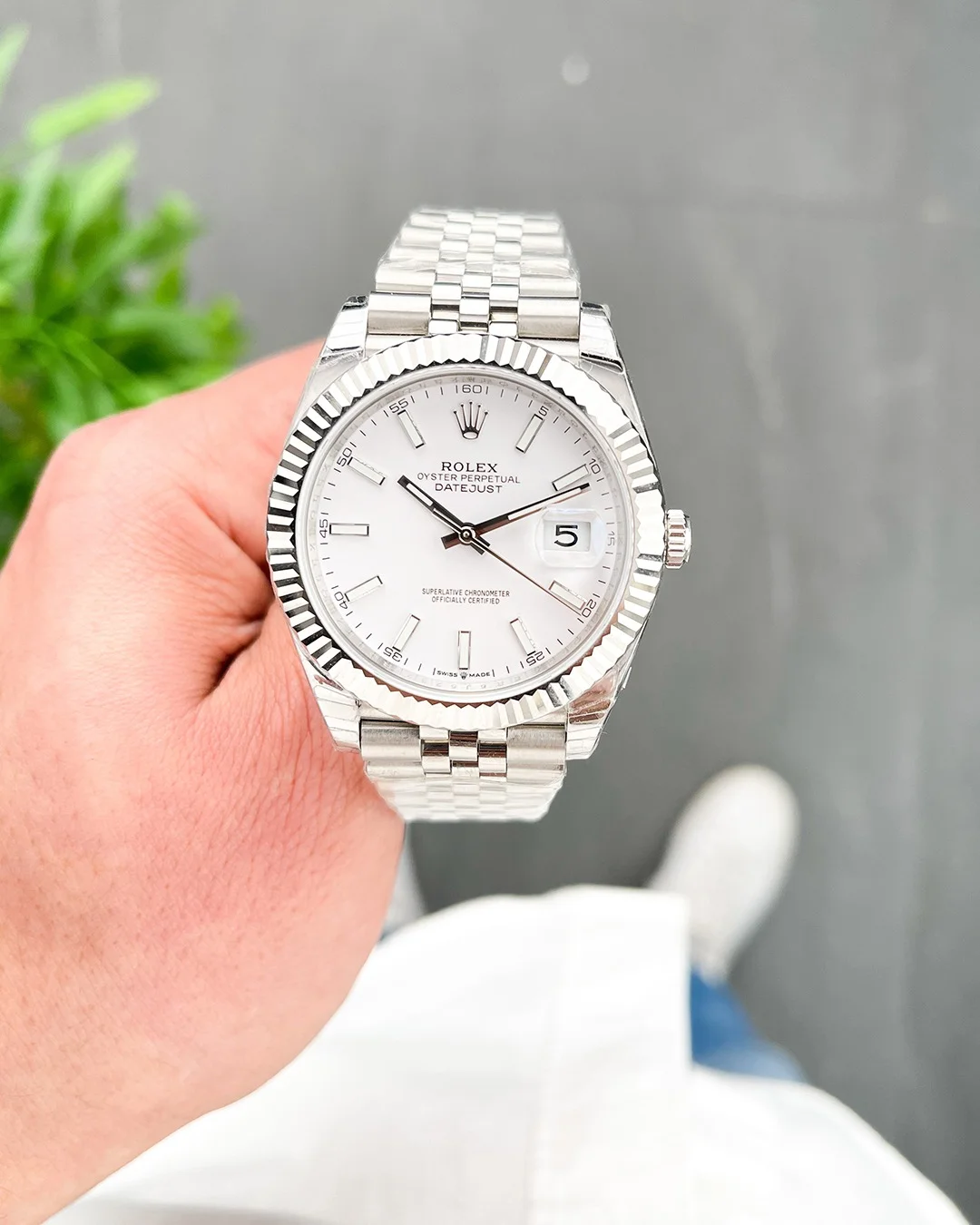 Rolex Datejust 41mm White Dial 126334 Jubilee Flutted - gallery