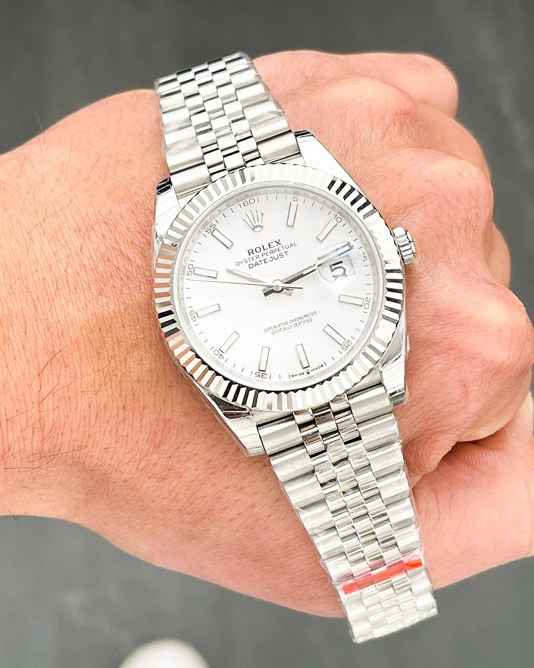 Rolex Datejust 41mm White Dial 126334 Jubilee Flutted - gallery