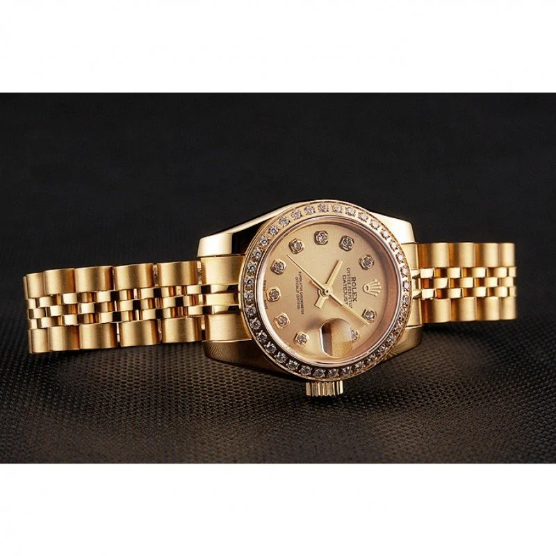 Superclone Rolex Datejust 28mm Gold Dial 1454096 - gallery