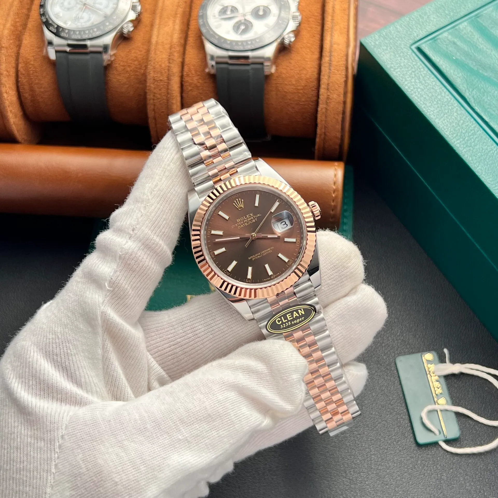 Superclone Rolex Datejust 41 mm Chocolate Dial 126331 Jubilee - gallery