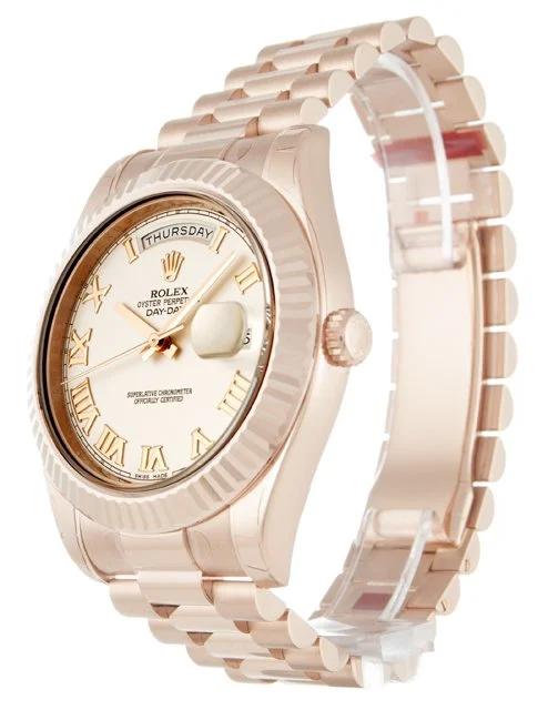 Rolex Day-Date II 40mm Ivory Dial 218235 - gallery