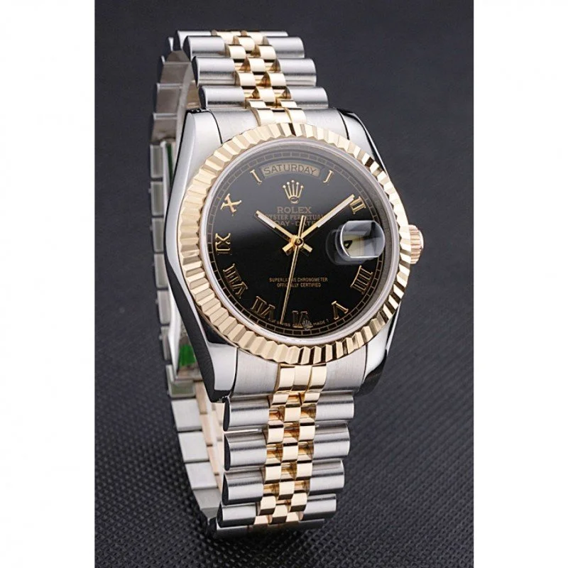 Superclone Rolex Day-Date 36mm Black Dial SRL78 - gallery