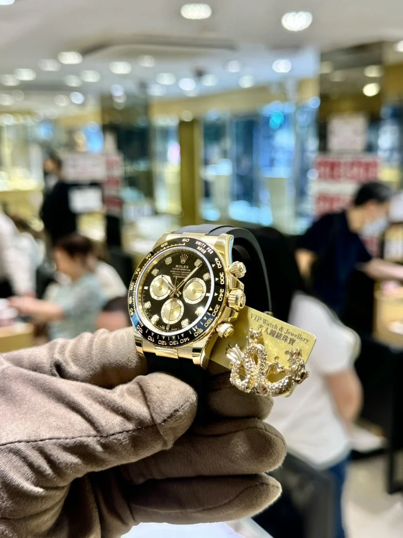 Superclone Rolex Daytona 40 mm Black Dial Yellow Gold 126518LN - gallery