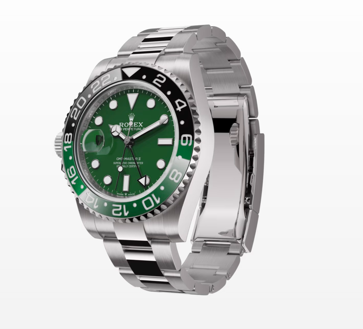 Superclone Rolex GMT-Master II 40 mm 126729VTNR Oyster “Absinthe” - gallery