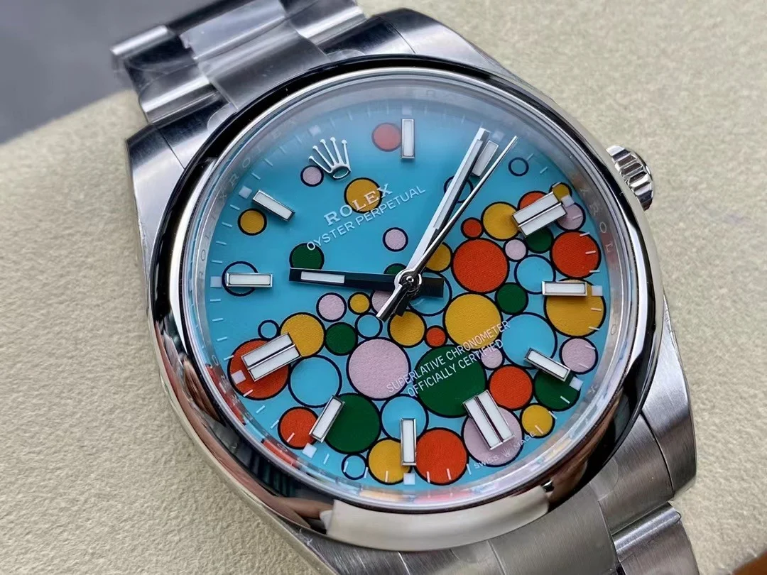 Superclone Rolex Oyster Perpetual 41 mm Turquoise Dial 124300 - gallery