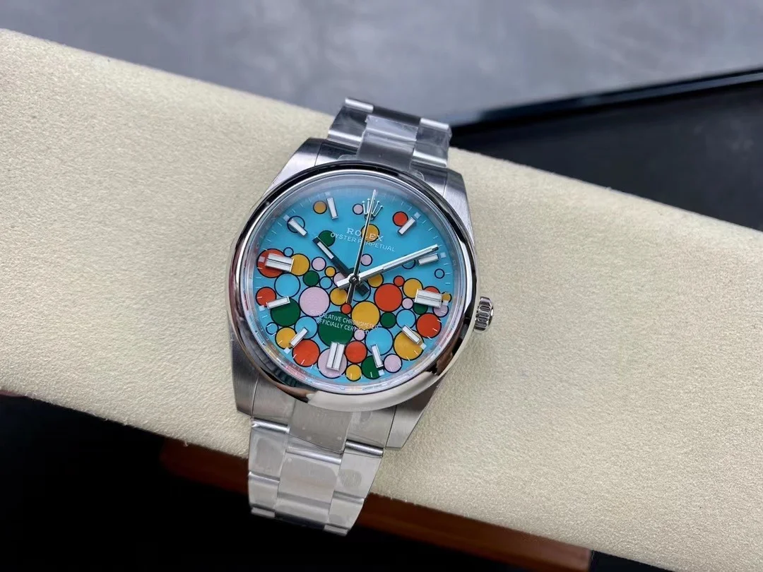 Superclone Rolex Oyster Perpetual 41 mm Turquoise Dial 124300 - gallery