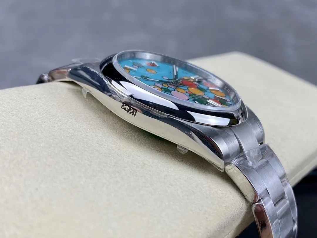 Superclone Rolex Oyster Perpetual 41 mm Turquoise Dial 124300 - gallery