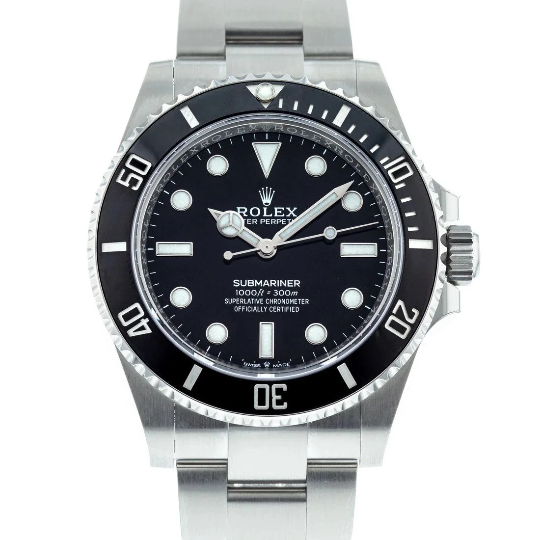 Superclone Rolex Submariner 41mm Black Dial 124060 No-Date - gallery