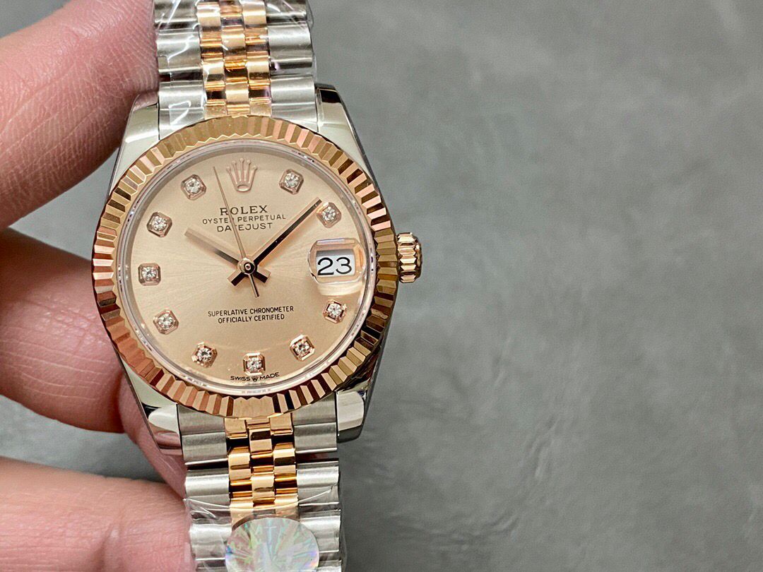 Rolex Lady-Datejust Super Clone Rose Dial 179171 - gallery