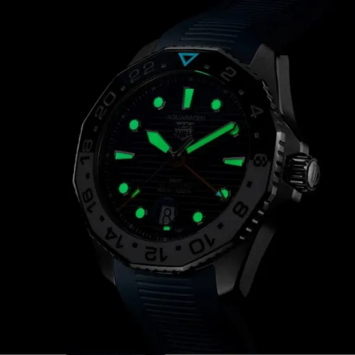 TAG Heuer Aquaracer Men Automatic Blue Rubber Watch WBP2010.FT6198 - gallery
