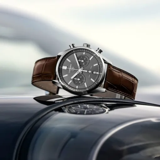 TAG Heuer Carrera Men Automatic Grey Alligator Watch CBN2012.FC6483 - gallery