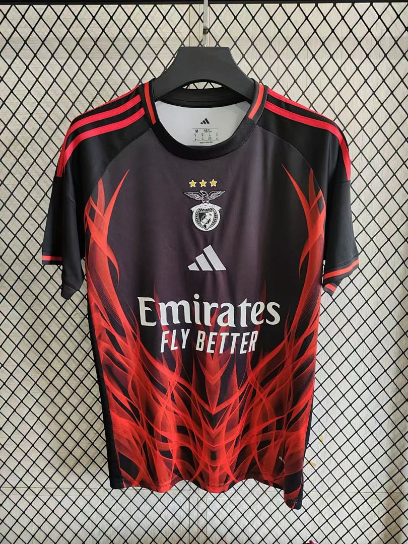 Benfica Training Jersey Black Red - view 4