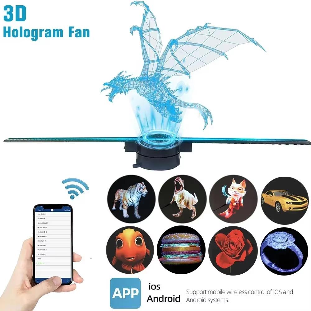 5 Surprising Benefits of Using 3D Hologram Fan WiFi 3D Holographic Projector Advertising Display HD Light Holographic Projector for Stores Bars Party Xmas