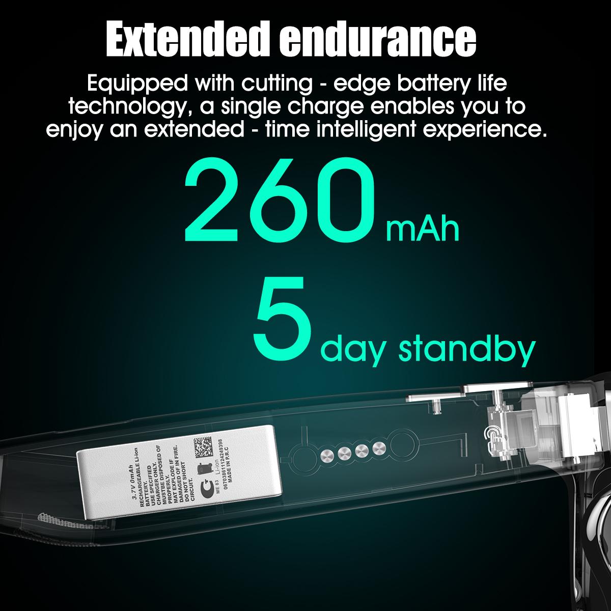 2025 Smart Glasses with HD Camera LED flashlight AI Translation Dialogue 260mAh Large Battery Touch Control Meeting Video Record Wearable - Image 3