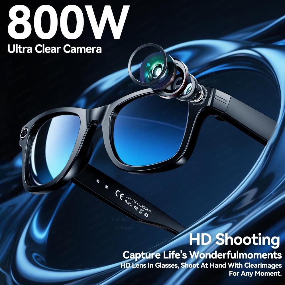 Brand New Upgrade Smart Glasses With Camera HD Video Recording AI Photo Recognition Bluetooth Call Translation Voice Sunglasses Wearable - Image 2