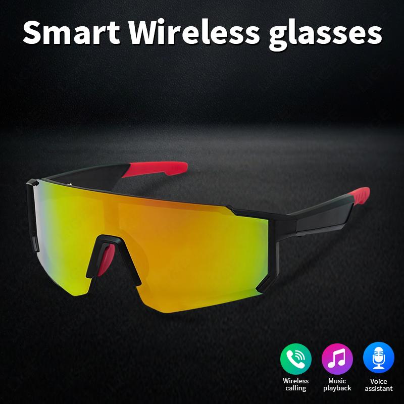 Smart Glasses Cycling Sport 100+ Online Language AI Automatic Dialogue Translation Bluetooth Glasses With Speaker UV Protection