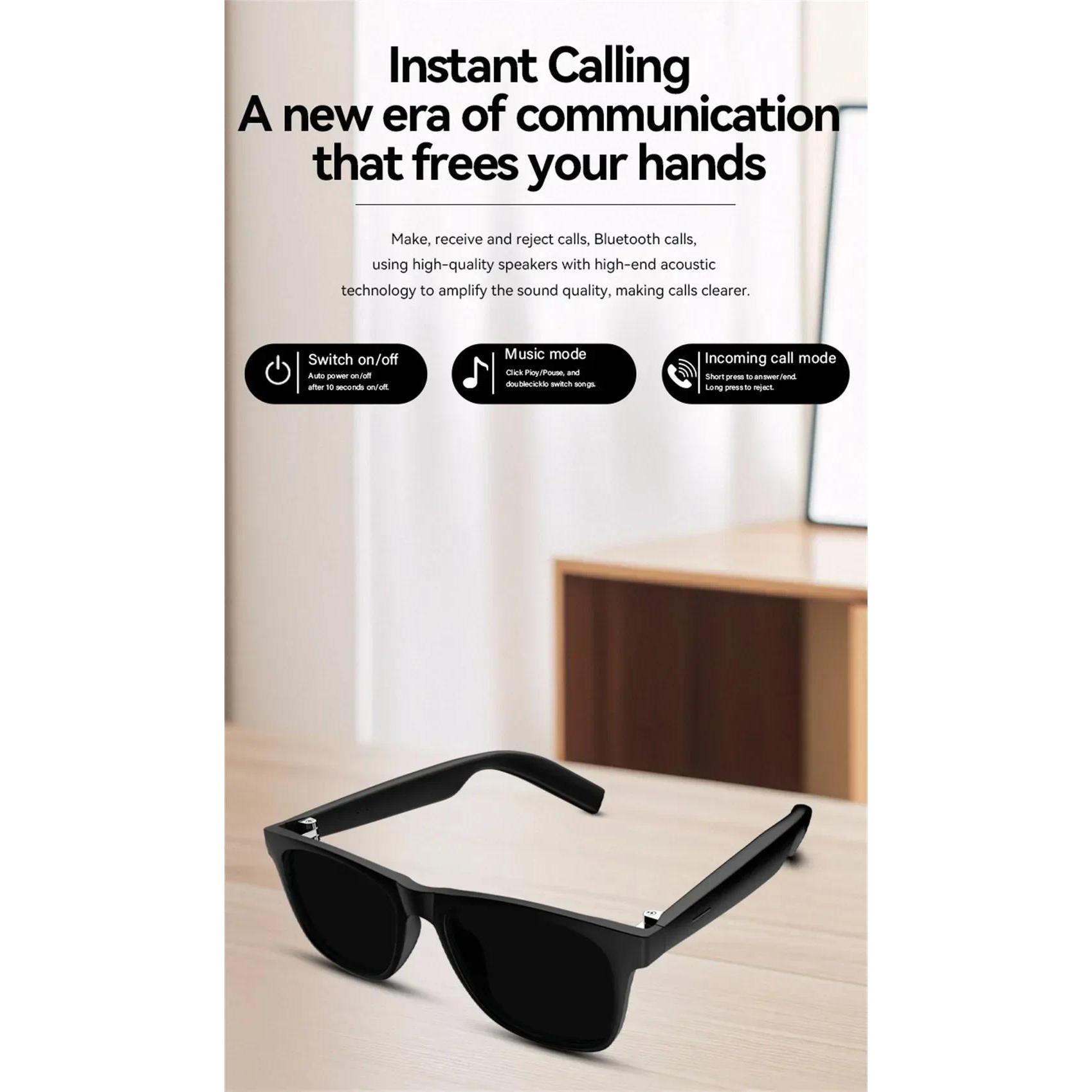 New D11 Smart Glasses Wireless Bluetooth Hands-Free Calling Music Play Headphones With Microphone Motion Stereo Speaker Glasses - Image 2