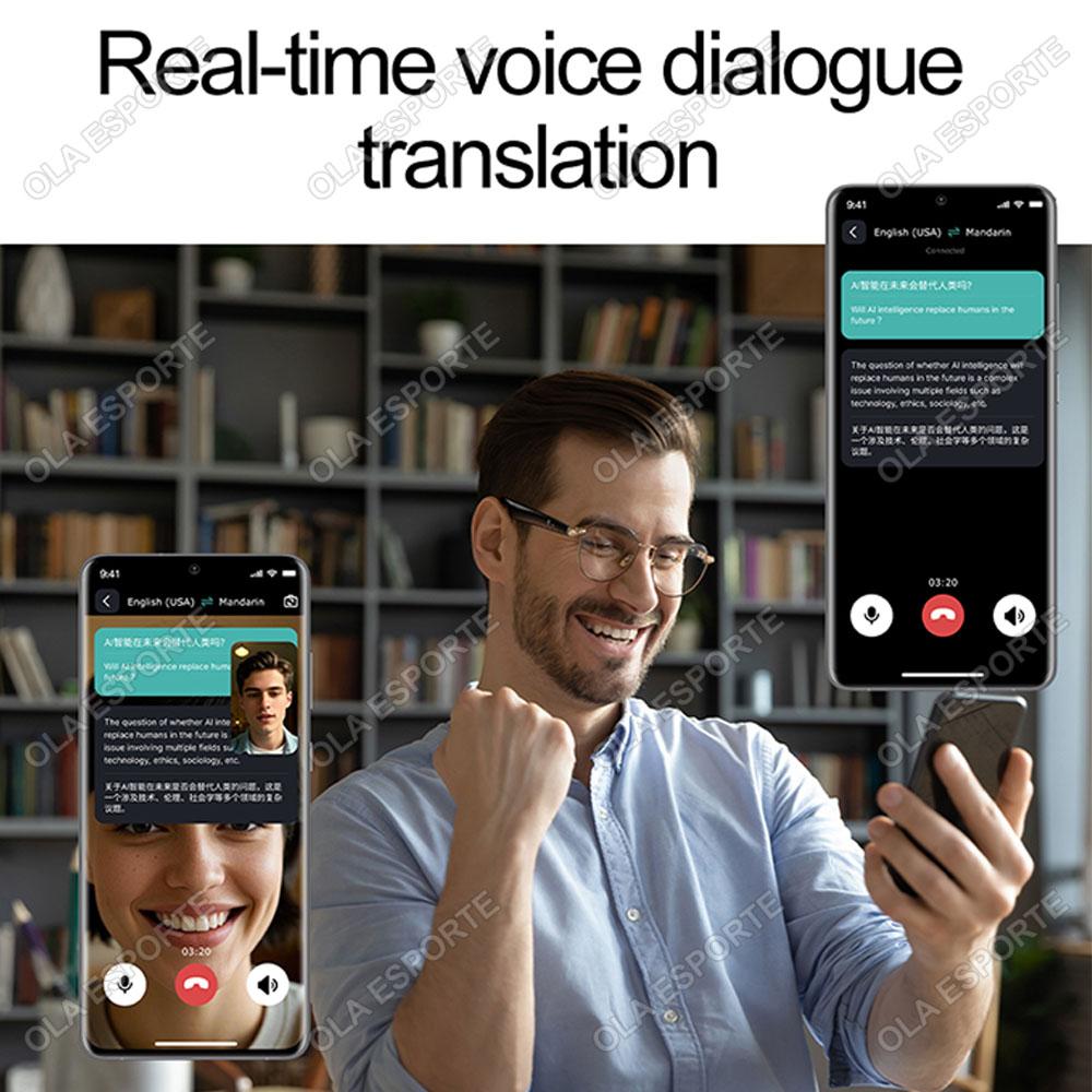 New AI Smart Glasses Intelligent Real-time Language Translator Bluetooth Wireless Headphone AI Chat Smart Touch&Voice Sunglasses - Image 4