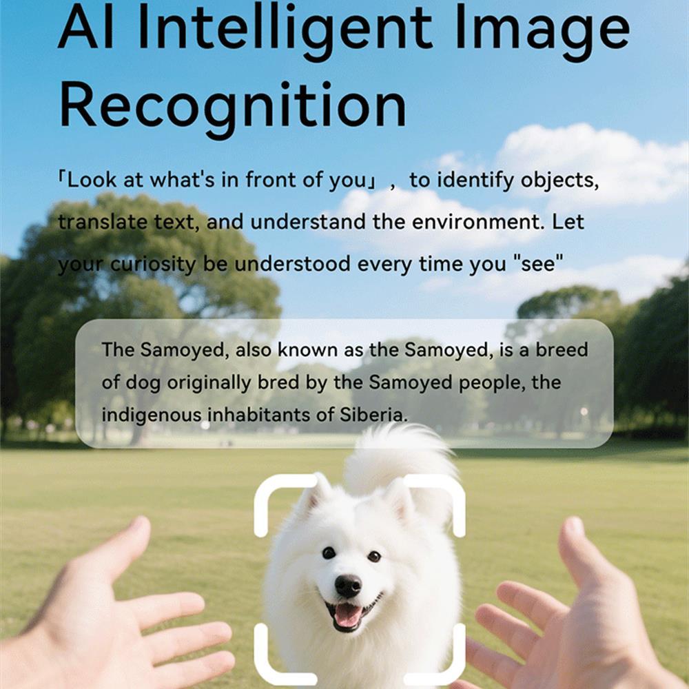 2025 500W Pixels 2K Video Recording AI Smart Glasses HD Call Smart Image Recognition Dialogue Translation Blue Tooth Sunglasses