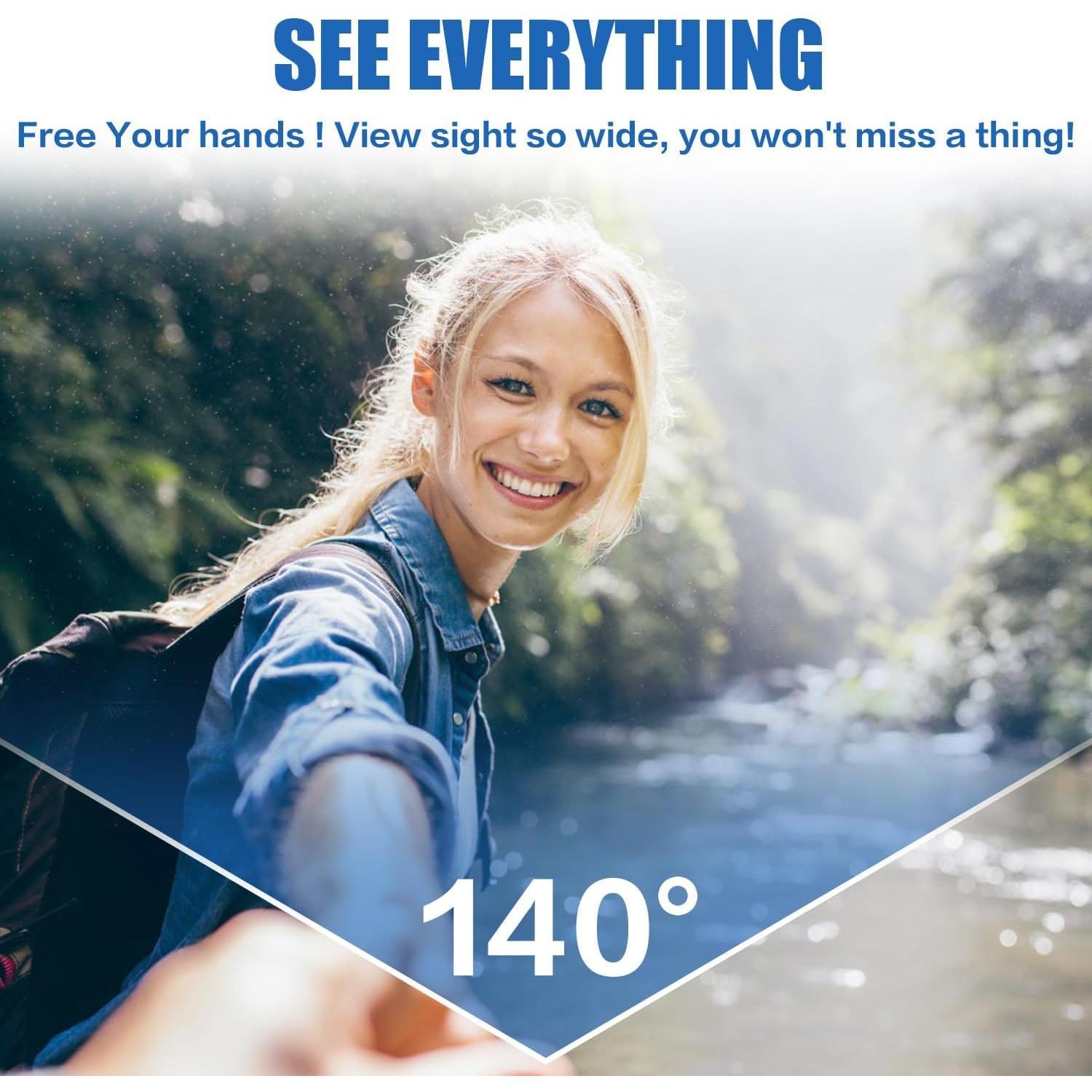 Smart Glasses, FPV HD 4K, WiFi Camera, 1080P Video Recording, Mini Wireless Body Camera, Perfect for Vlogging, Action POV, Sports, Motorcycling, Cycling