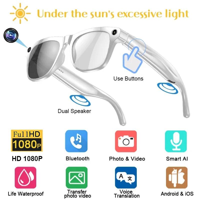 Expert Review: Is 4K AI Smart Photochromic Glasses Camera Bluetooth Call Voice Assistant Music Player Translate Multifunction Glasses for Xiaomi Worth the Investment?