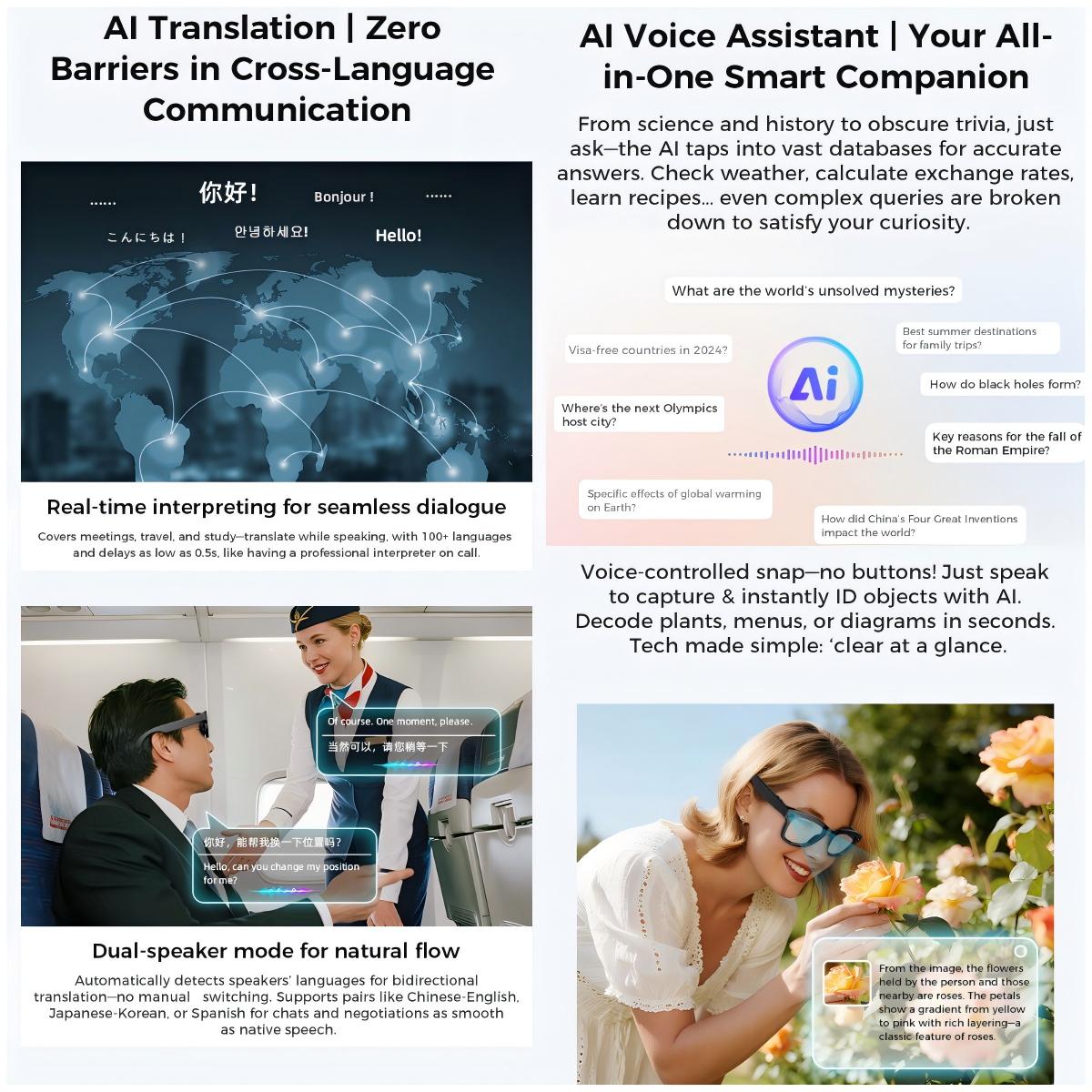 5 Surprising Benefits of Using Ai Smart Glasses With 800w Pixel Sony Camera For HD1080P Photography Video Sound Record Calls ChatGPT Translation Sunglasses