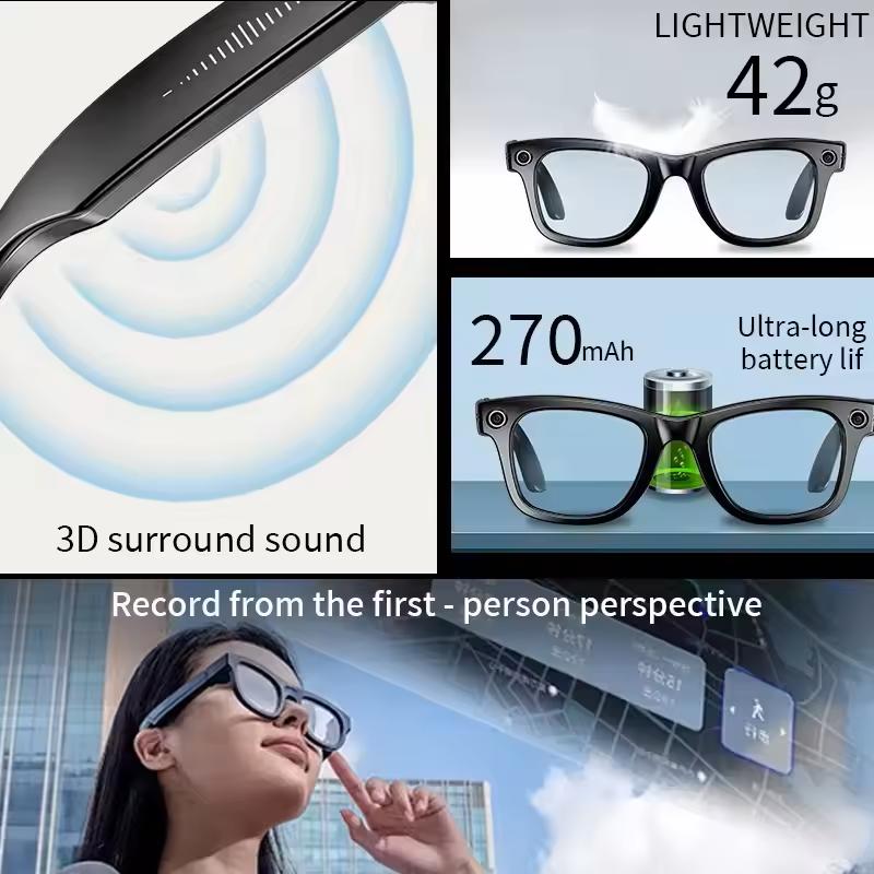 2025 New With 8MP CameraSmart GlassesVideo Recording AI Photo Recognition Bluetooth Call Translation Voice Sunglasses Men Women vs Competitors: Which One Should You Choose?