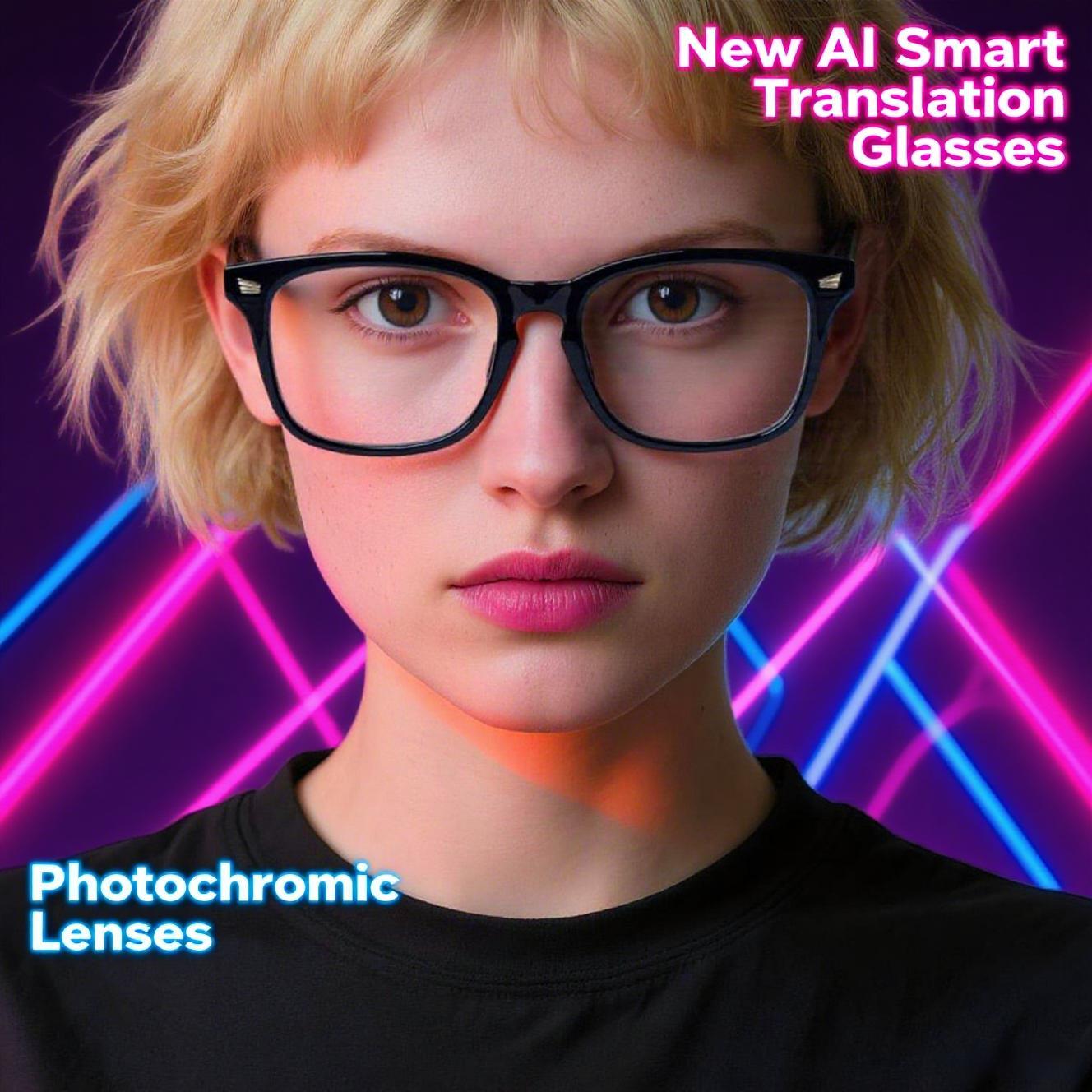 Discover the Revolutionary Features of Smart glasses, app translation, color-changing lenses, high-definition voice calls, Hi-Fi music quality, open-ear audio glasses.